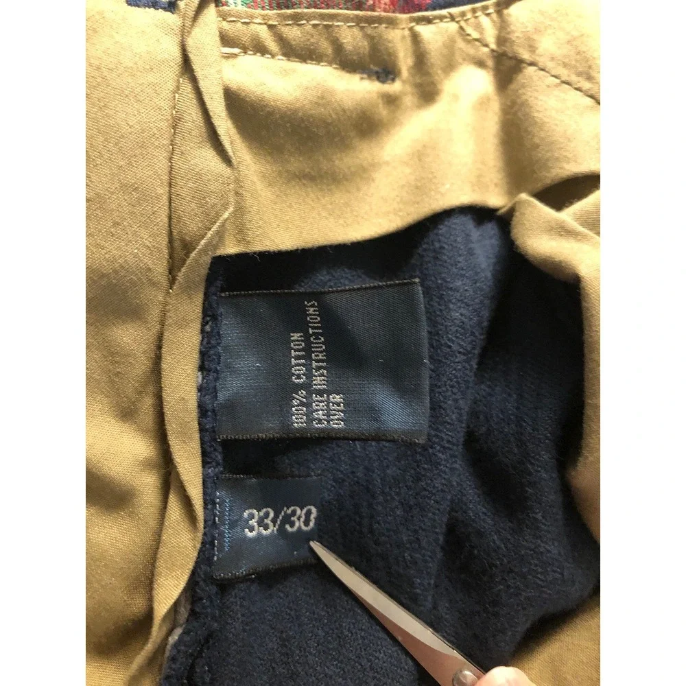 Ralph Lauren Pants 33x30 Blue Corduroy Preston Classic Fit Chino Career Casual